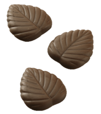 Suklaalehdet 30g maitosuklaa peltirasia