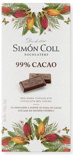 Tumma suklaalevy 99% 85g