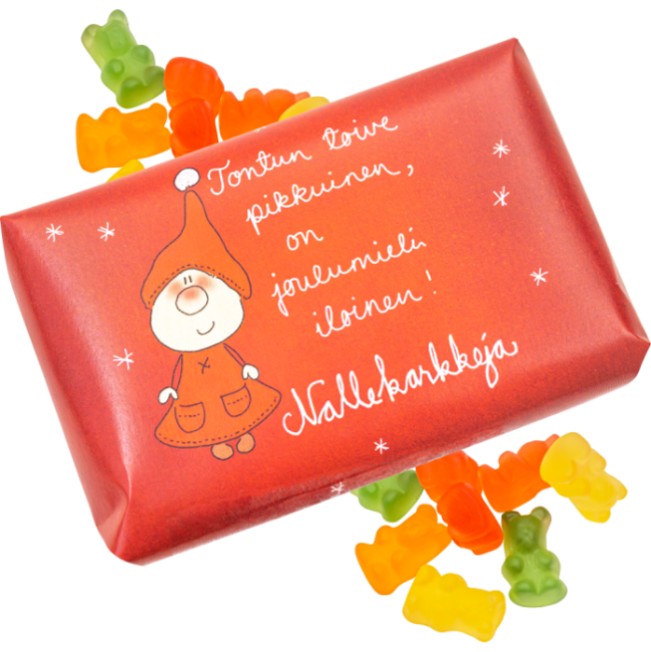 Joulunallekarkkipaketit 150g