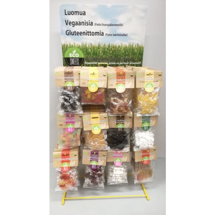 Kirpeät luomuhedelmäkarkit 75g FI-EKO-201