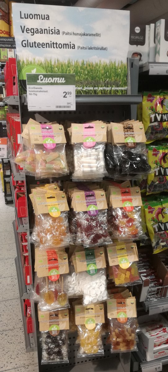 Luomunallekarkit 75g FI-EKO-201