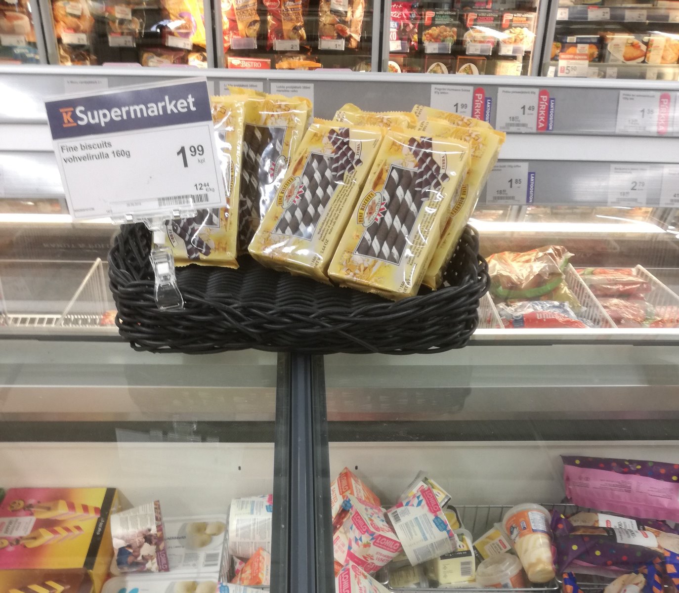 Vohvelirullat 160g zebra