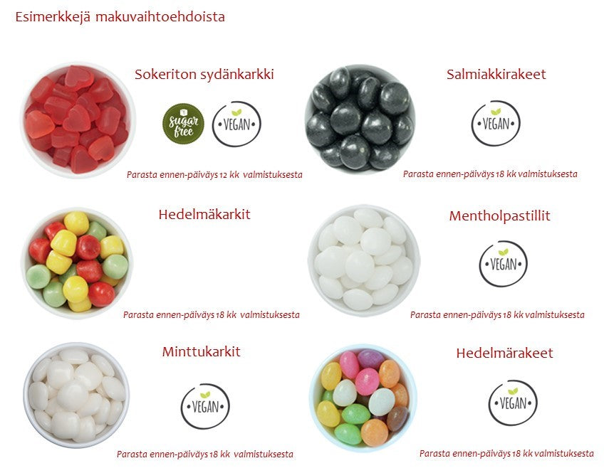 Karamelliaski 20g omalla logolla