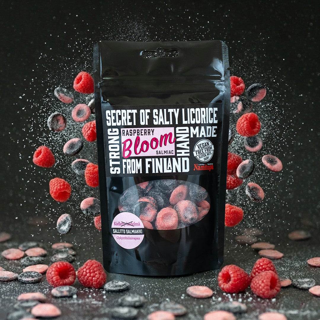 Raspberry Bloom 100g vadelmasalmiakki