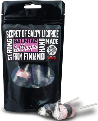 Salmiac Lollipops 72g