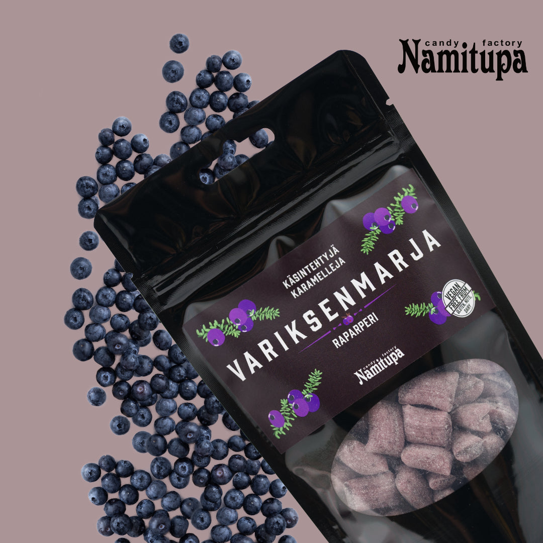 Variksenmarja-raparperipussi 100g