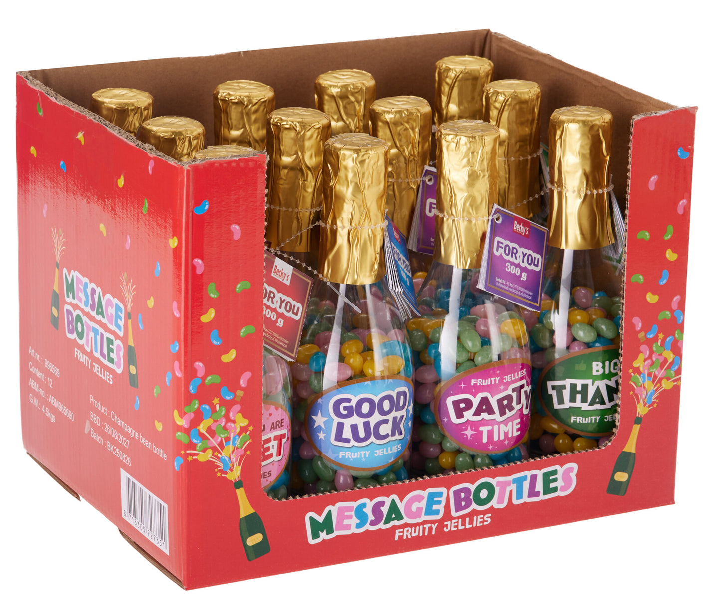 Jelly Beans-shampanjapullo 300g