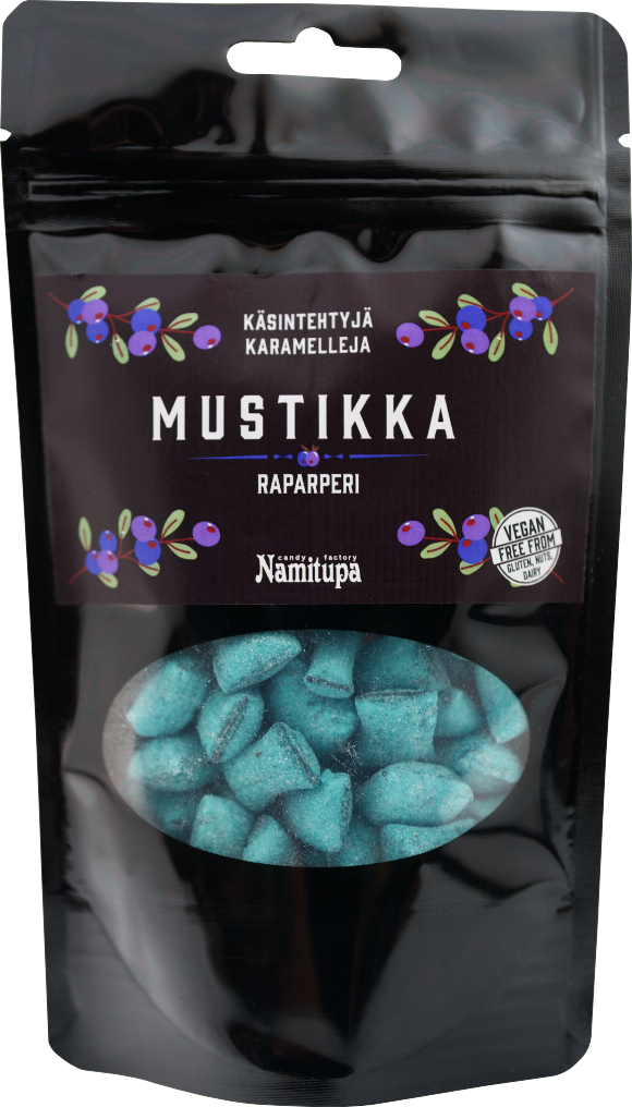 Mustikka-raparperikarkit 100g