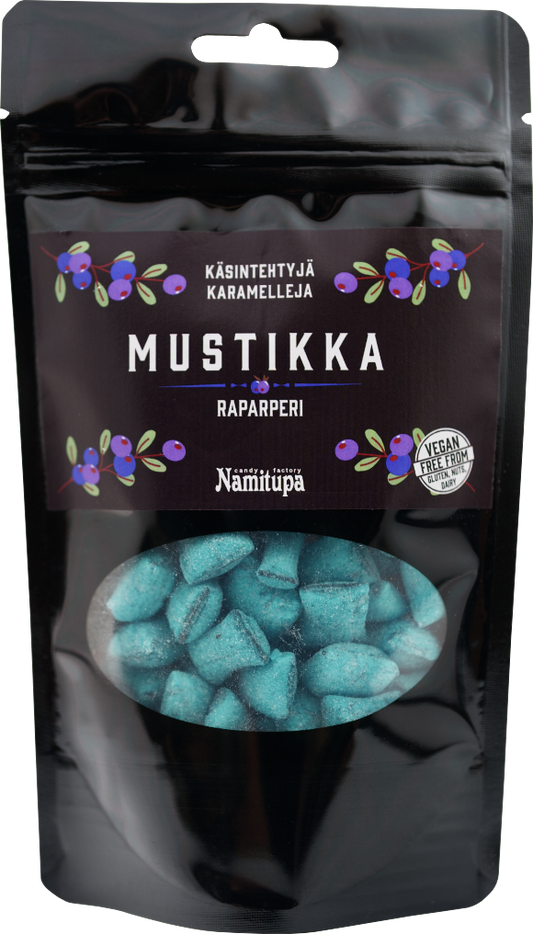 Mustikka-raparperikarkit 100g