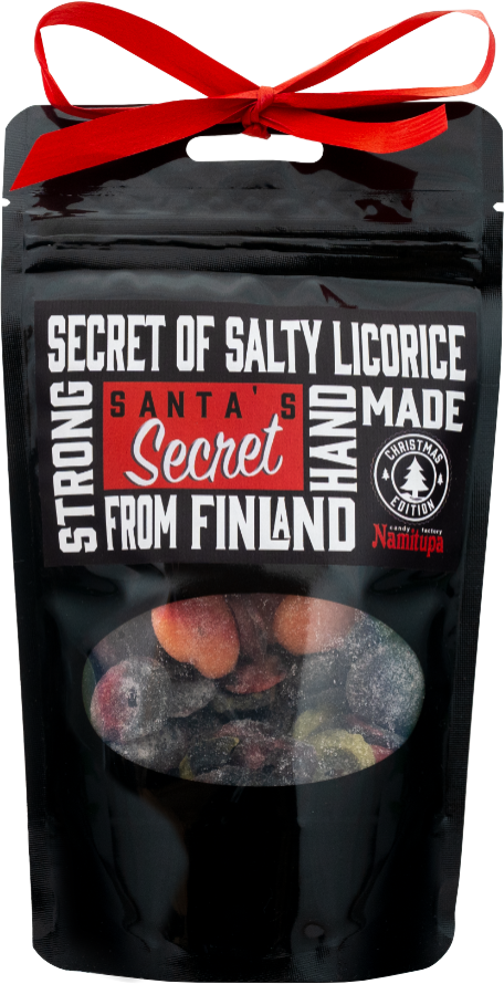 Salmiakkisekoitus Santa´s Secret 100g