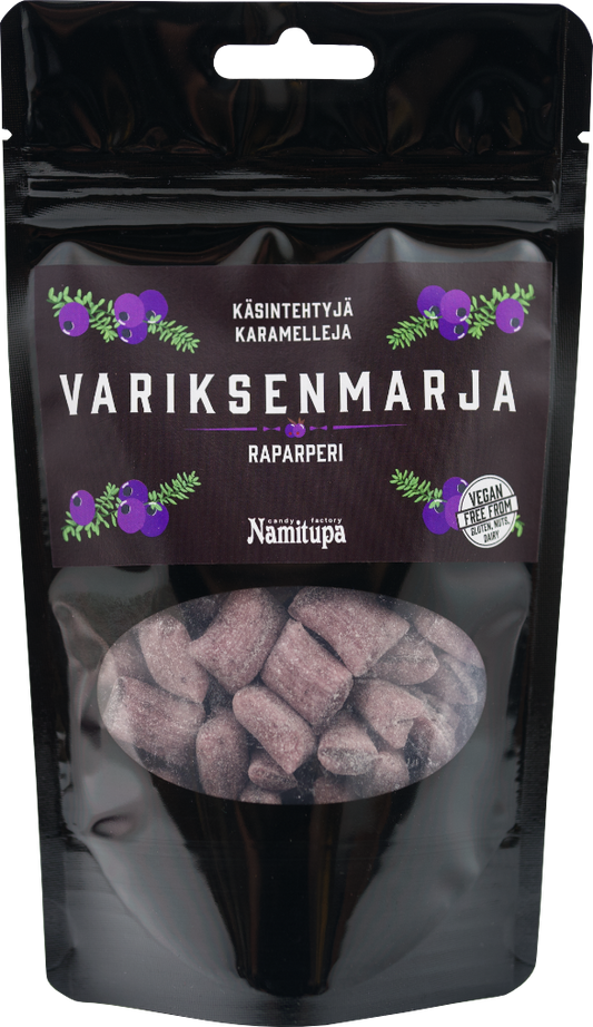 Variksenmarja-raparperipussi 100g