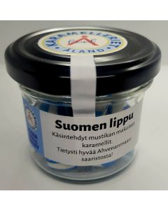 Suomen lippu-mustikkakarkit 70g